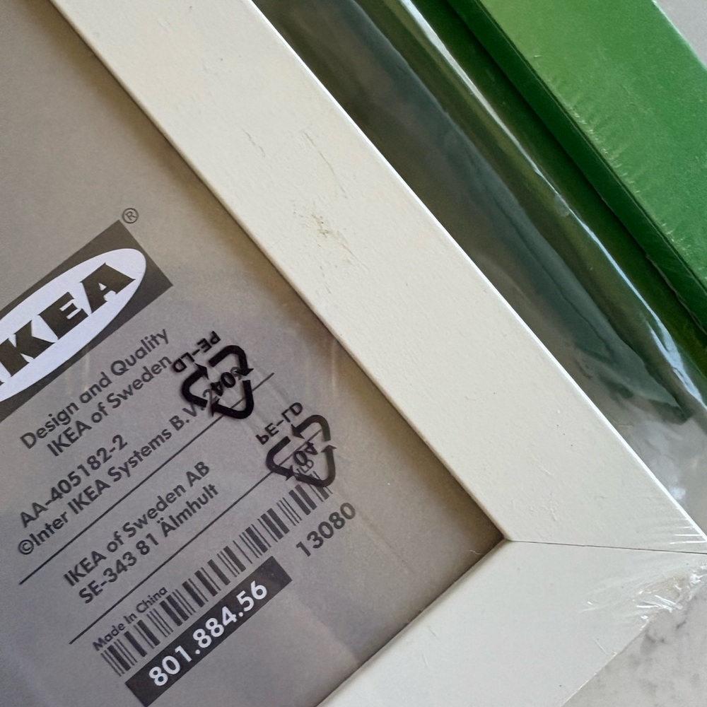 IKEA Green and White A4 Frame Set of 12 - Picture 7 of 8